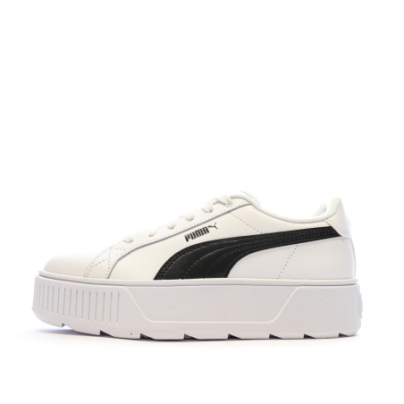 Baskets Blanc/Noir Femme Puma Karmen L