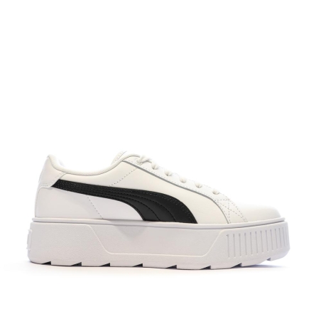 Baskets Blanc/Noir Femme Puma Karmen L