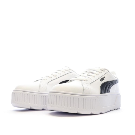Baskets Blanc/Noir Femme Puma Karmen L