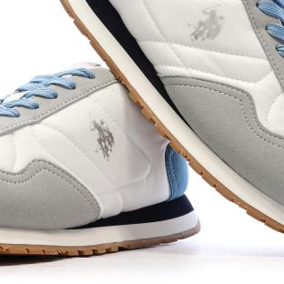 Baskets Blanches/Bleu/Gris Femme US Polo ASSN FS1