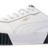 Baskets Blanche/Noire Femme Puma Carina 2.0
