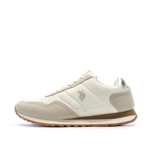 Baskets Blanches/Beiges Femme US Polo ASSN FS1