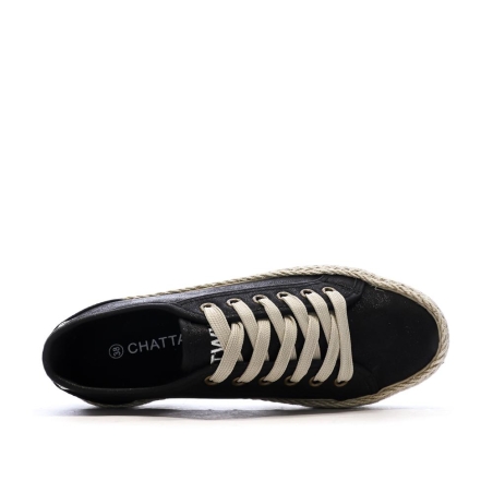 Baskets Noires Femme Chattawak Summer