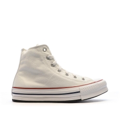 Baskets Blanches à Plateforme Femme Converse All Star High