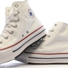 Baskets Blanches à Plateforme Femme Converse All Star High