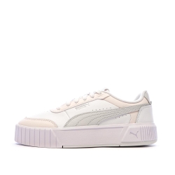 Baskets Blanc/Rose/Gris Femme Puma Carina Mia