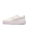 Baskets Blanc/Rose/Gris Femme Puma Carina Mia