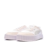 Baskets Blanc/Rose/Gris Femme Puma Carina Mia