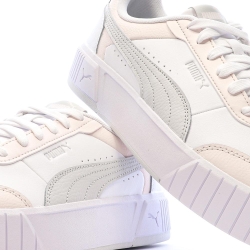 Baskets Blanc/Rose/Gris Femme Puma Carina Mia