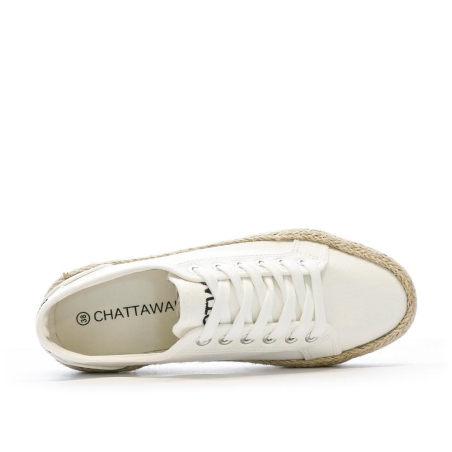 Baskets Blanches Femme Chattawak Paco