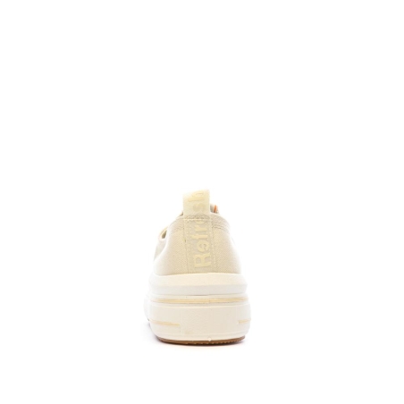 Baskets Basses Beige Femme Refresh Lona
