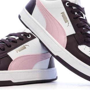 Baskets Blanc/Noir/Roses Femme Puma Caven 2.0