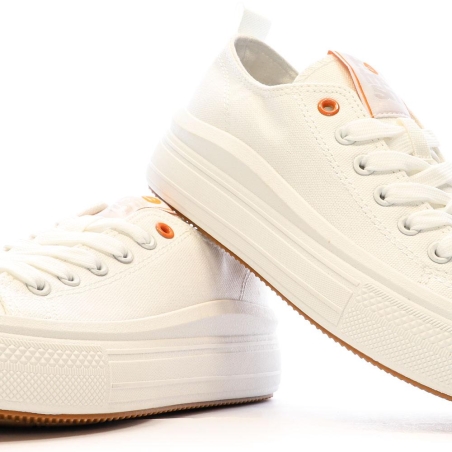 Baskets Basses Blanches Femme Refresh Lona