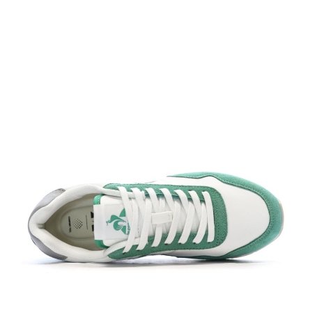 Baskets Blanches/Verte Femme Le Coq Sportif Astra_2 W Optical
