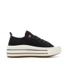 Baskets Basses Noires Femme Refresh Lona