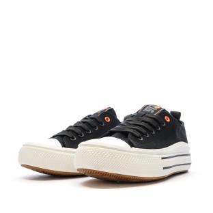 Baskets Basses Noires Femme Refresh Lona