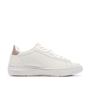 Baskets Blanches/Roses Femme US Polo ASSN ARIS
