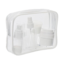 Kit accessoires de voyage 18x5x13 cm 5five Transparent