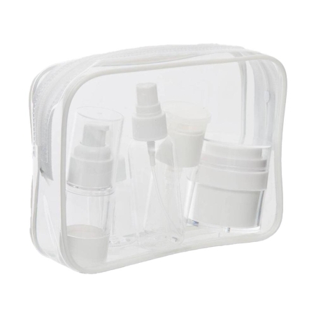 Kit accessoires de voyage 18x5x13 cm 5five Transparent