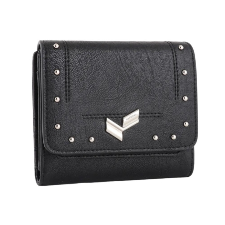 Portefeuille Noir Femme Kaporal LANA