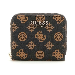 Portefeuille Marron Femme Guess Laurel Slg Small
