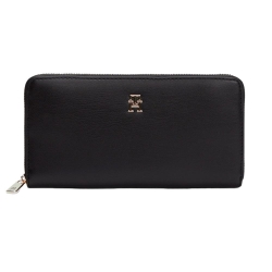 Portefeuille Noir Femme Tommy Hilfiger Th Icon Lrg Za