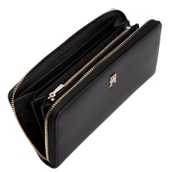 Portefeuille Noir Femme Tommy Hilfiger Th Icon Lrg Za