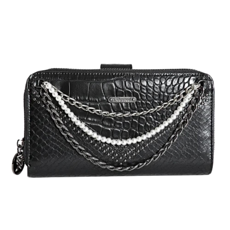 Portefeuille Noir Femme Kaporal NESSY