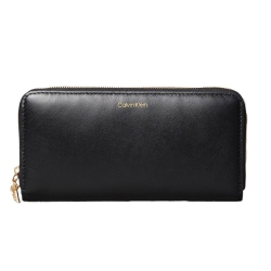 Portefeuille Noir Femme Calvin Klein Jeans Ck Large Zip