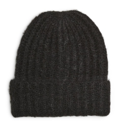 Bonnet Noir Femme Pieces Structured
