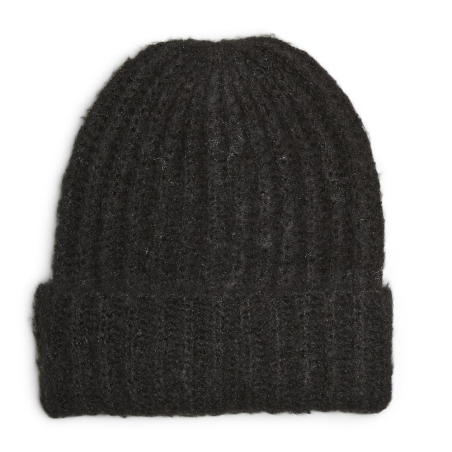 Bonnet Noir Femme Pieces Structured
