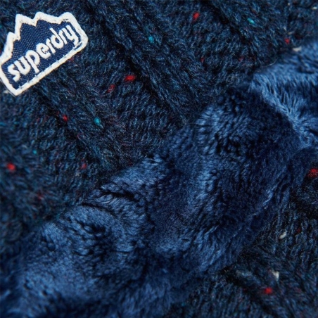 Bonnet Marine Femme Superdry Rib Knit Beanie