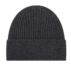 Bonnet Gris Foncé Femme Calvin Klein Jeans Ck Metal Wool