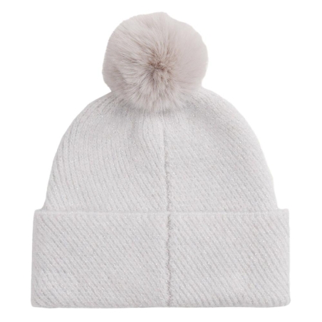 Bonnet Gris Femme Tommy Hilfiger Th Pom Pom