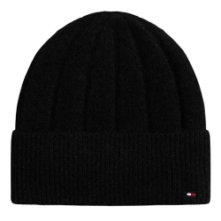 Bonnet Noir Femme Tommy Hilfiger Flag Fluffy