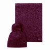 Coffret Bonnet + Echarpe Prune Femme Kaporal MELLY