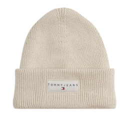 Bonnet Beige Mixte Tommy Hilfiger Linear Beanie