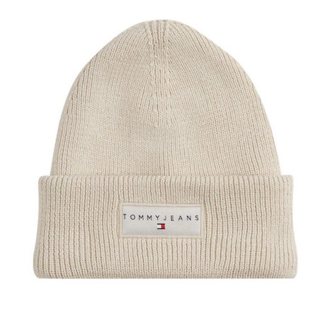 Bonnet Beige Mixte Tommy Hilfiger Linear Beanie