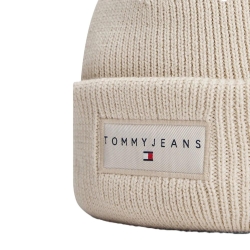Bonnet Beige Mixte Tommy Hilfiger Linear Beanie