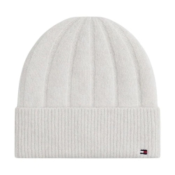 Bonnet Écru Femme Tommy Hilfiger Flag Fluffy