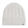 Bonnet Écru Femme Tommy Hilfiger Flag Fluffy