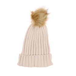 Bonnet Rose Femme Infinitif Paris Pompon