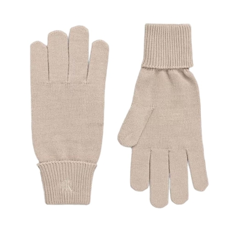 Gants Beige Femme Calvin Klein Jeans Ck Fine Gloves