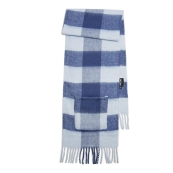 Echarpe Bleu Femme Pieces Rea Long Scarf