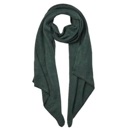 Écharpe Verte Femme Pieces Long