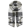 Écharpe Noire/Kaki à Motifs Femme Only Lima