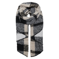 Écharpe Noire/Gris à Motifs Femme Only Lima