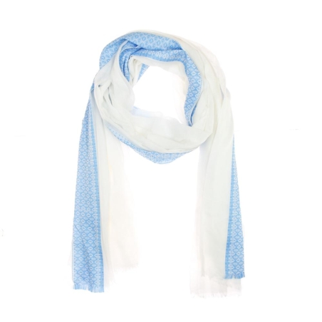 Foulard Crème/Bleu Femme Sublevel