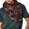 Foulard Noir/Rouge Femme Kaporal SELEF