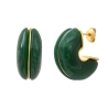 Boucles D'oreilles Verte Femme Clio Blue Livia